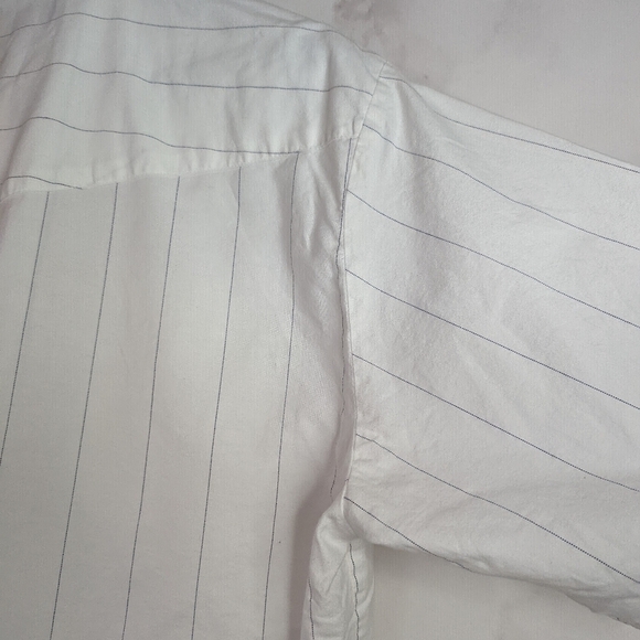 Vintage Roper Shirt Mens Snap Button White  Short Sleeve Size XL Stripe … - Picture 11 of 11